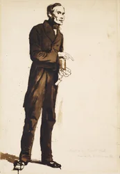 Ein Pförtner des Hogarth Clubs